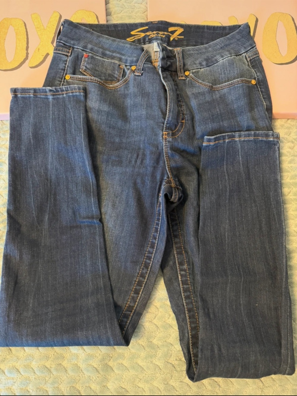 Seven7 Women’s Straight-Leg Indigo Denim Jeans